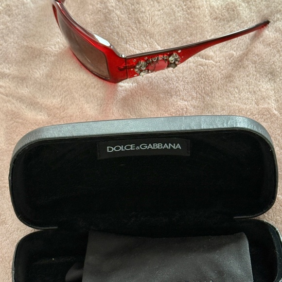 Dolce & Gabbana Ruby Red Embellished Sunglasses - Picture 8 of 10